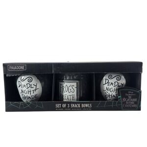 Paladone Tim Burtons‎ Nightmare Before Christmas Set of 3 Snack Dishes
